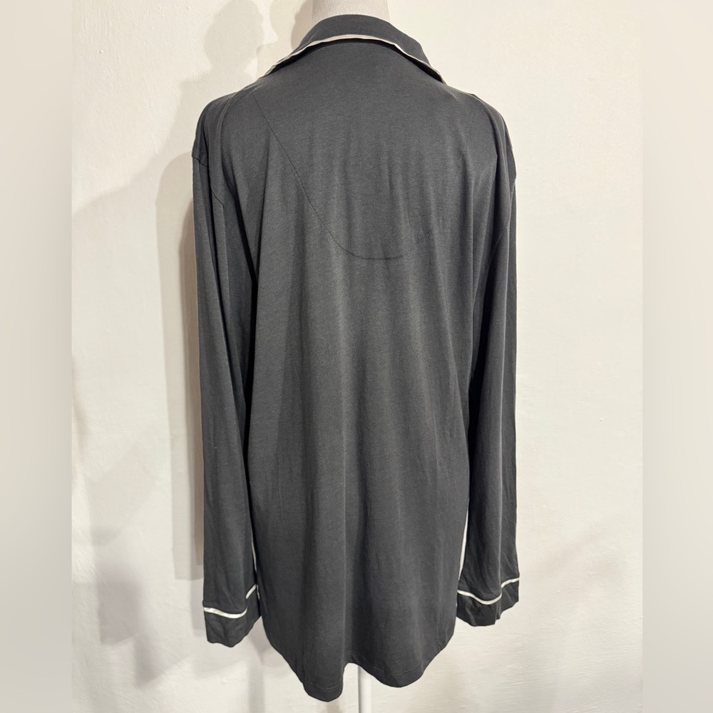 New! COSABELLA Banana Republic BELLA COTTON PAJAMA TOP XL gray - Picture 4 of 8